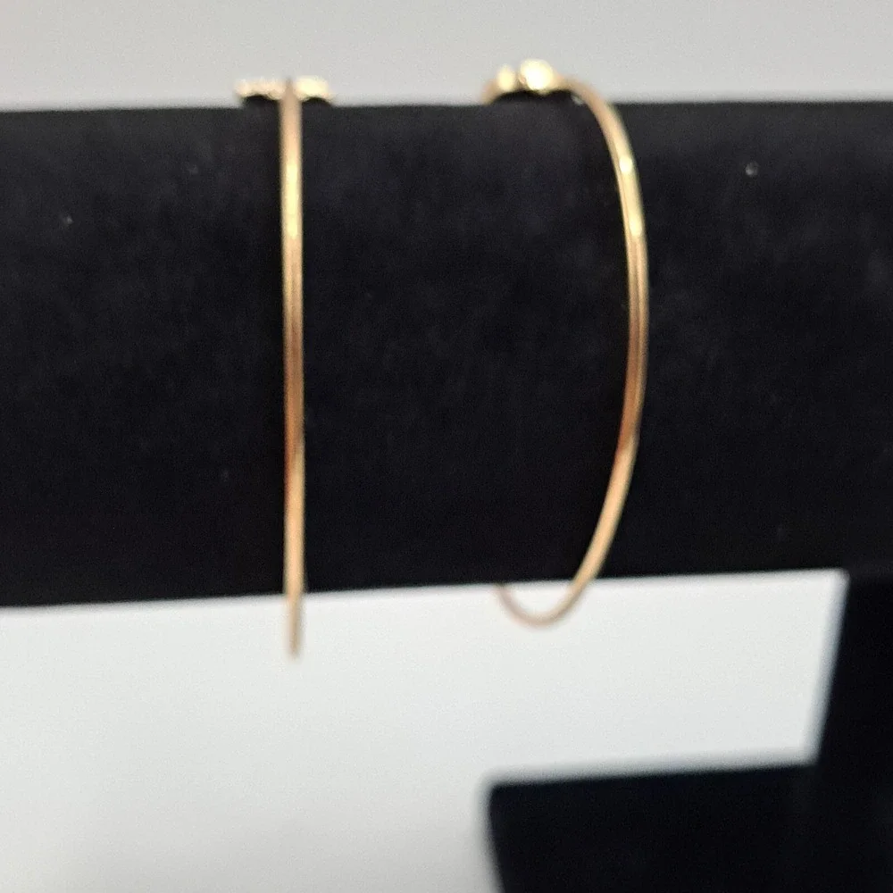 Gold‎ Bangle Bracelet Set Arrowhead Teardrop Rhinestone Stackable Boho Chic